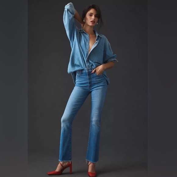 MOTHER the hustler ankle fray jeans NWOT 23